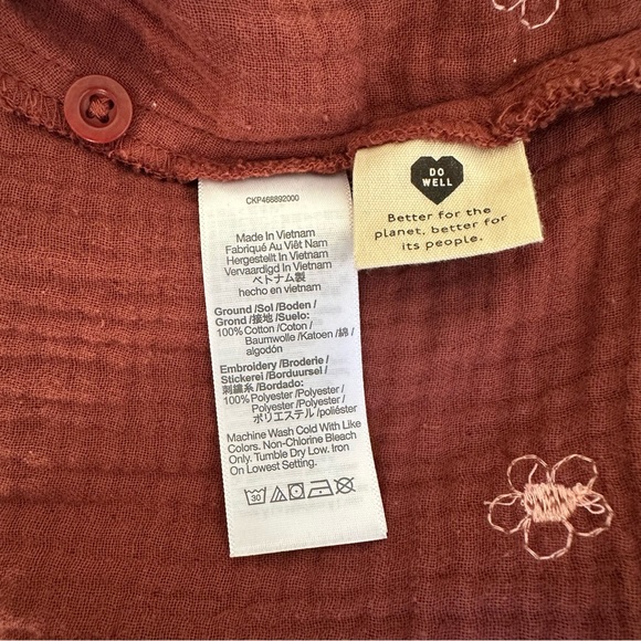 Madewell Red Lightspun Maira Longsleeve Wrap Top - Picture 7 of 7